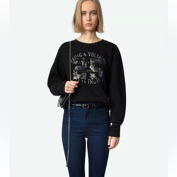 Zadig&Voltaire Arvene sweatshirt Small ( Flawed) - Picture 1 of 16